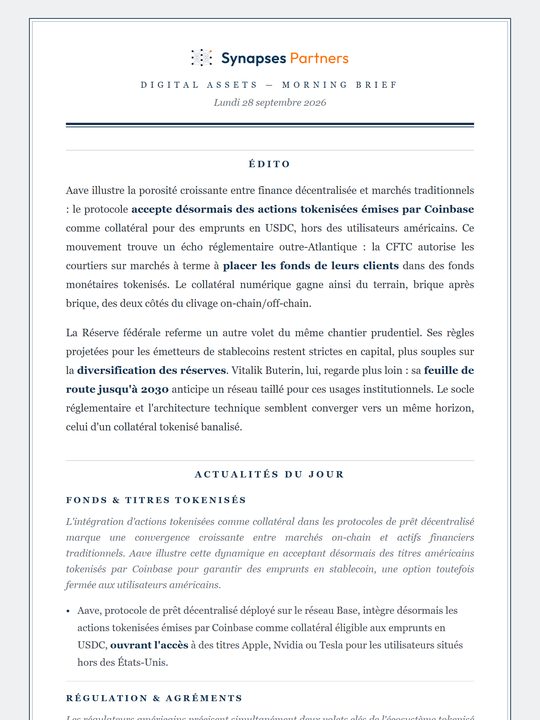 Digital Assets Morning Brief — preview